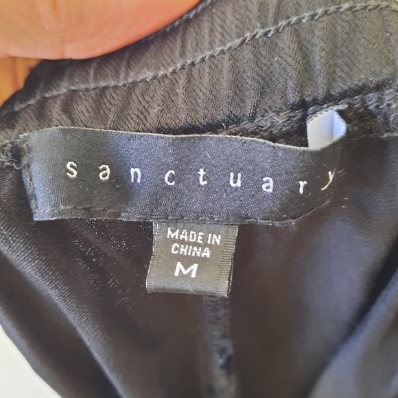 Revolve Sanctuary Black Silky Dreamer Jogger M - Picture 4 of 5